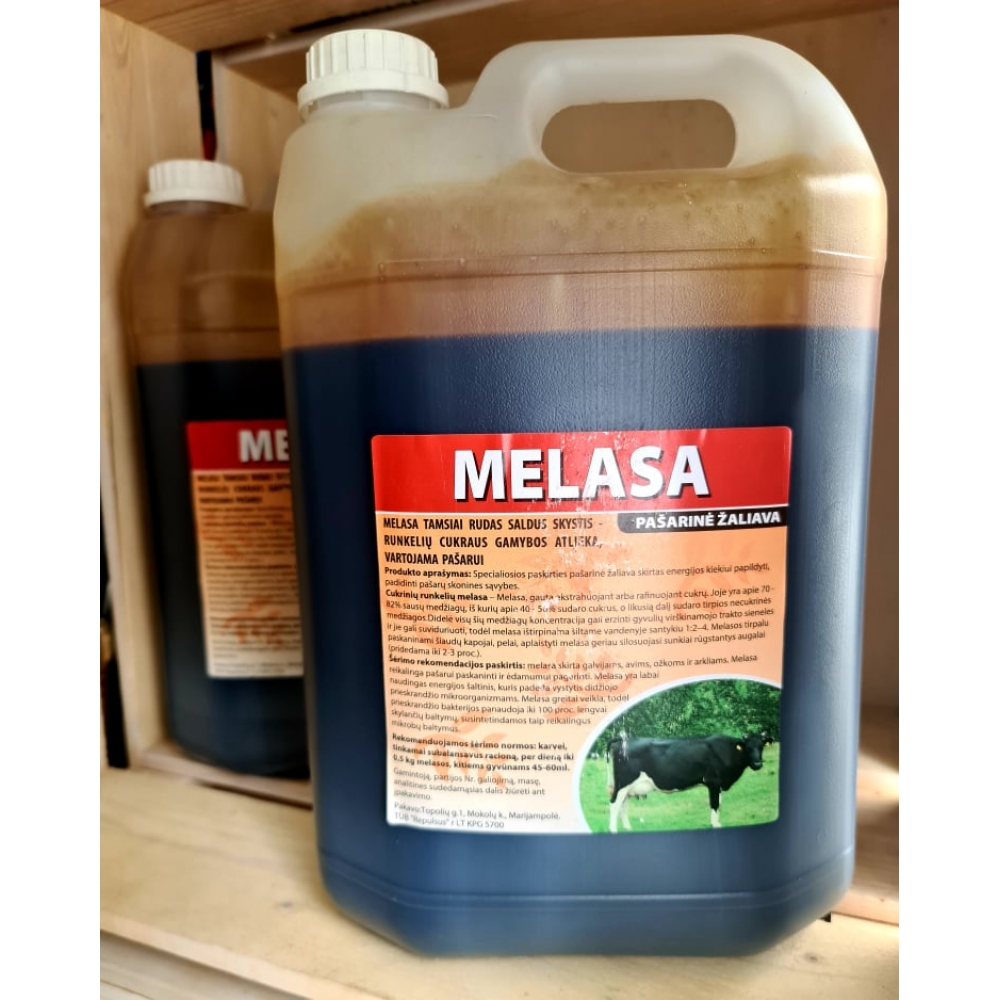 Pašarinė žaliava - Melasa, 5 litrai Pašarinė žaliava - Melasa, 5 litrai