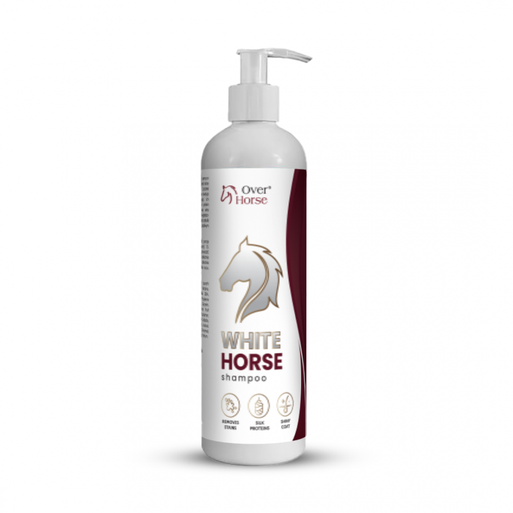 Šampūnas šviesaus kailio žirgams WHITE HORSE Šampūnas šviesaus kailio žirgams WHITE HORSE