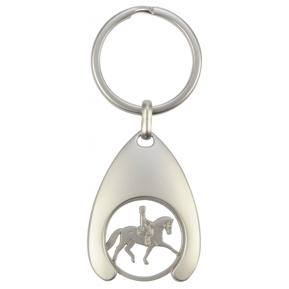 Raktų pakabukas - monetų laikiklis Dressage Raktų pakabukas - monetų laikiklis Dressage