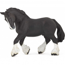 Žirgo figūrėlė Black Shire Stallion