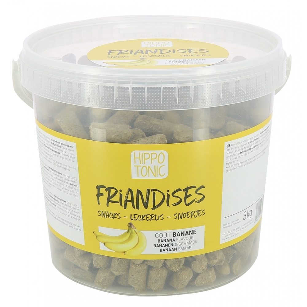 Skanėstai Hippotonic, bananų skonio, 3 kg Skanėstai Hippotonic, bananų skonio, 3 kg
