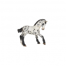 Žirgo figūrėlė Black Appaloosa Foal
