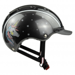 Šalmas CASCO Nori Black Gray Unicorn vaikams Šalmas CASCO Nori Black Gray Unicorn vaikams