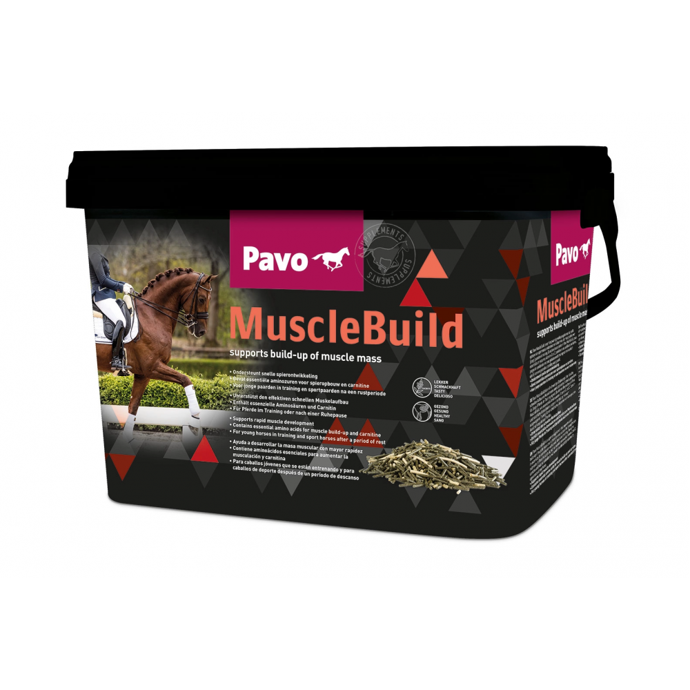 Papildas PAVO Muscle Build, 3 kg