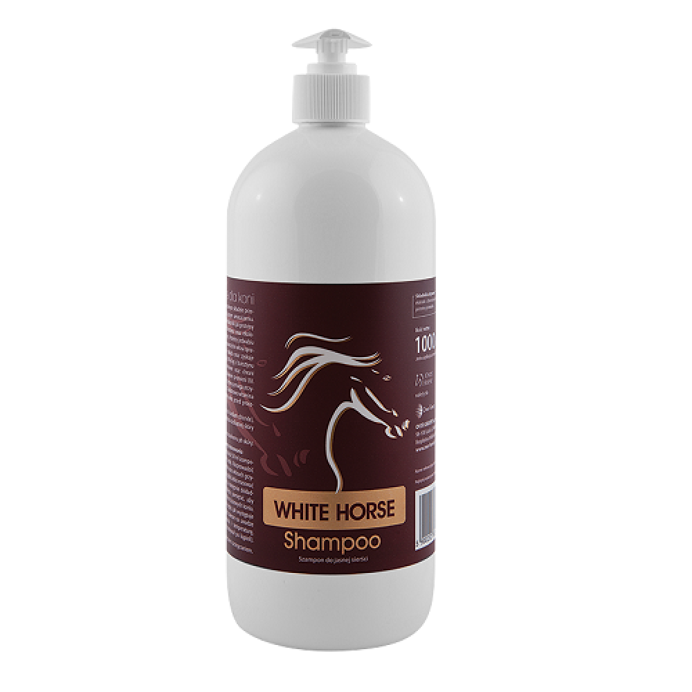 Šampūnas šviesaus kailio žirgams WHITE HORSE
